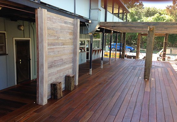 Flow Bar wooden deck