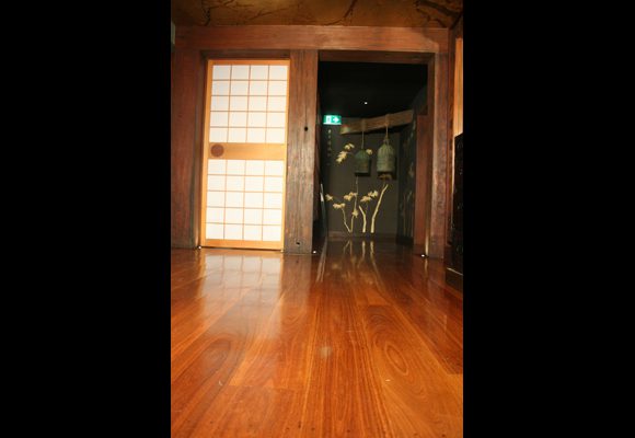 Koi Japanese recycled timber wall interior flooring
