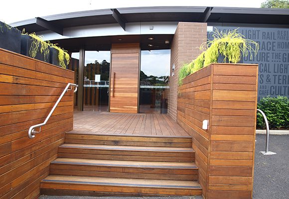 Mirvac Ironwood Recycled Timber floorboards and stair treads