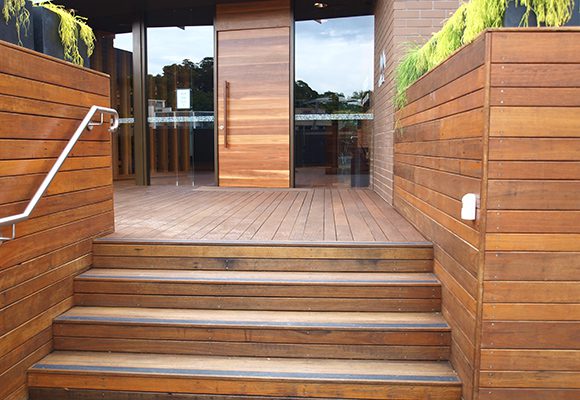 Mirvac Ironwood Recycled Timber floorboards and stair treads